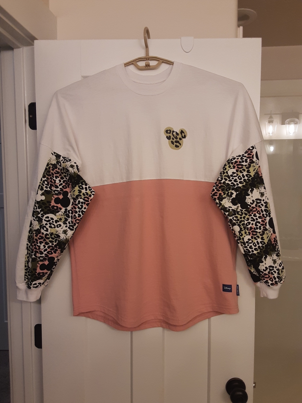 Disney 'Wild About Disney' Spirit Jersey - White, Pink & Multicolor Sleeves - Picture 2 of 3